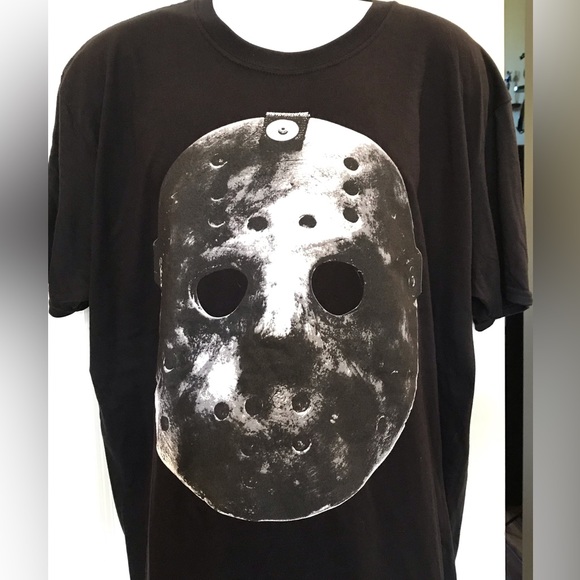 Friday the 13th Jason’s mask short sleeve T-shirt. NWOT Size XL   UNISEX - Picture 5 of 7